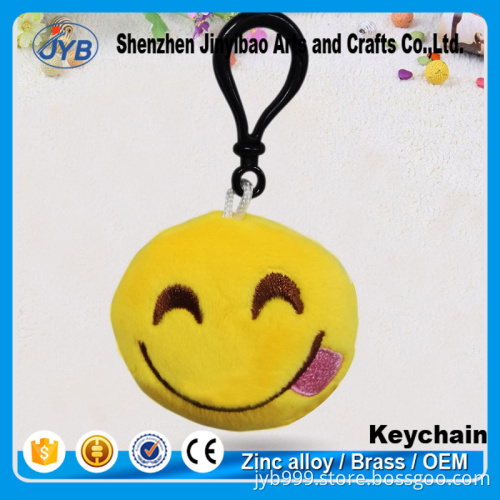 crazy hot sale little promotional emoji keychains custom furry expression keyring